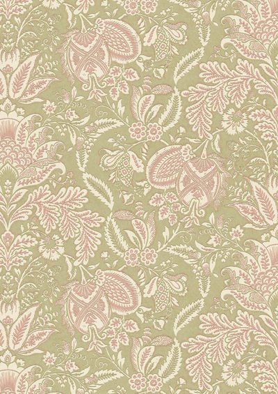 Wykeham Wallpaper - Spring Green - Lewis & Wood - Premier Wallcovering