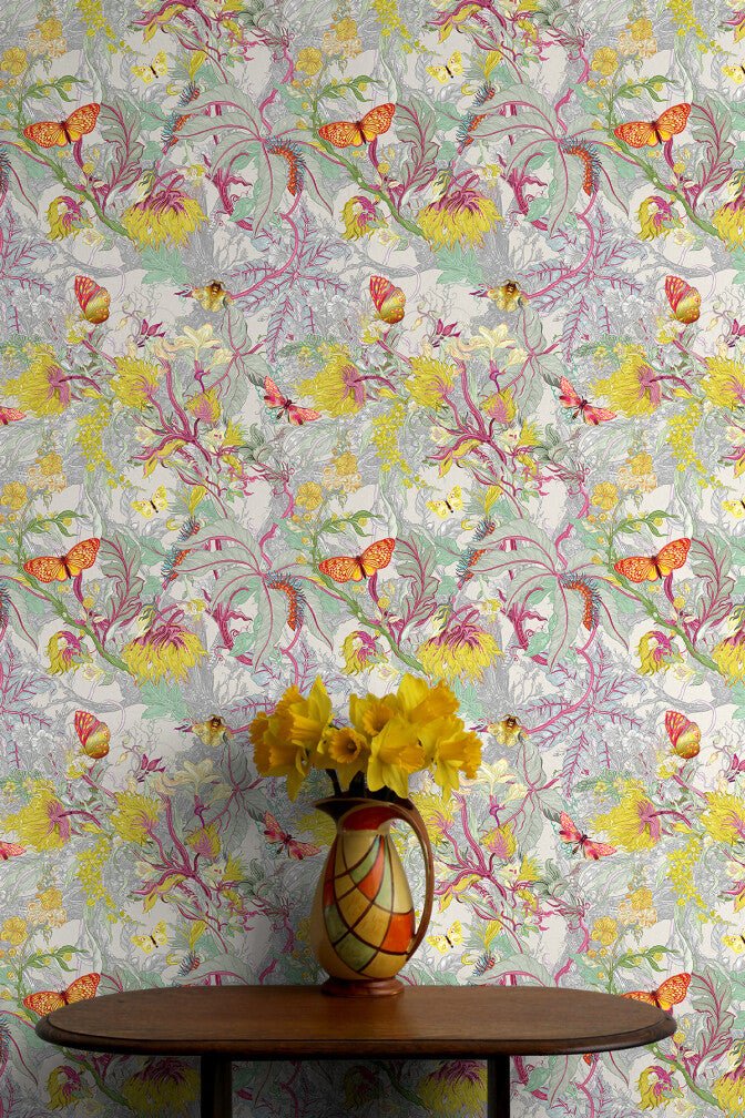 XL Jungle Modular Wallpaper Panels - Gossypium - Timorous Beasties - JNGL/XLJNGLP/SMCA/03/A - Premier Wallcovering