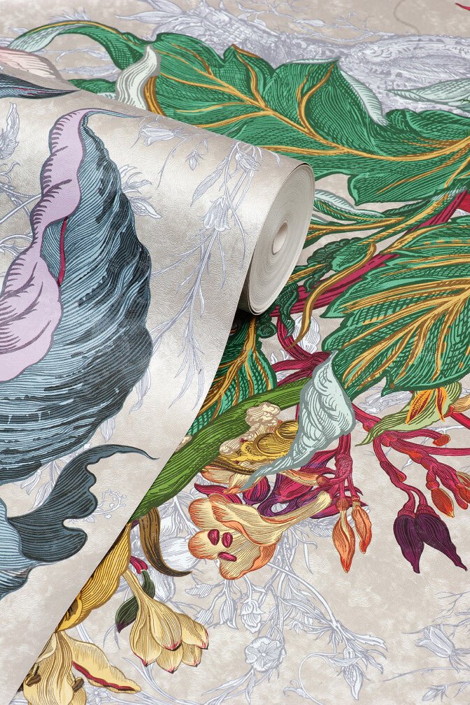 XL Jungle Wallpaper - Original - Timorous Beasties - JNGL/XLJNGL/ARGD/01 - Premier Wallcovering