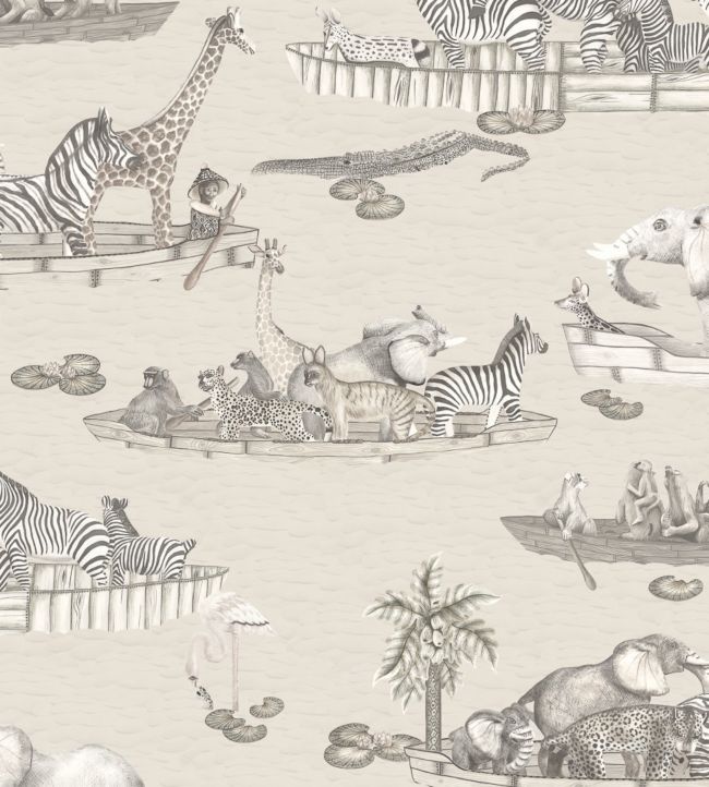 Zambezi Wallpaper - Soot on Stone - 109/14062 - Cole & Son - Premier Wallcovering