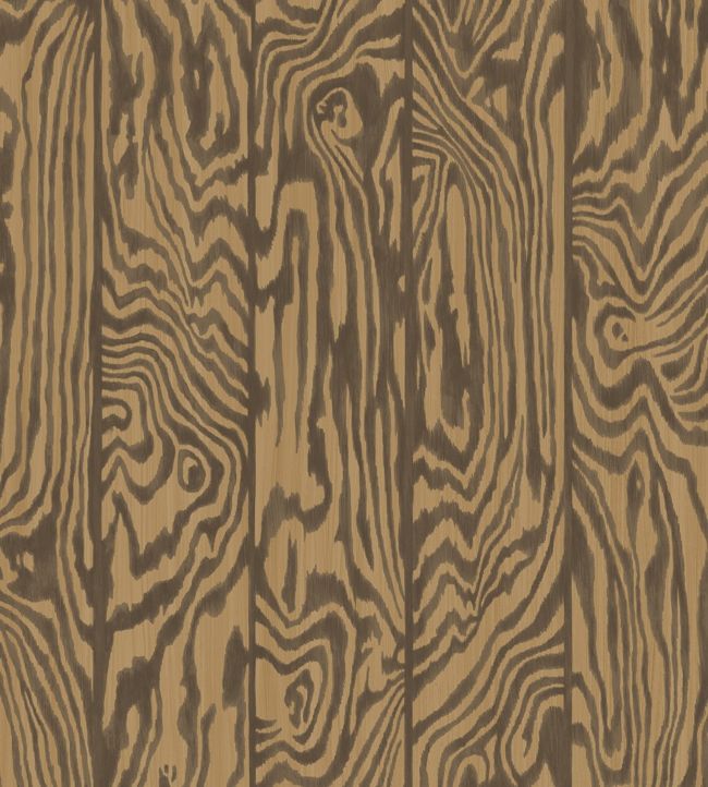 Zebrawood Wallpaper - Soot on Spice - 107/1002 - Cole & Son - Premier Wallcovering