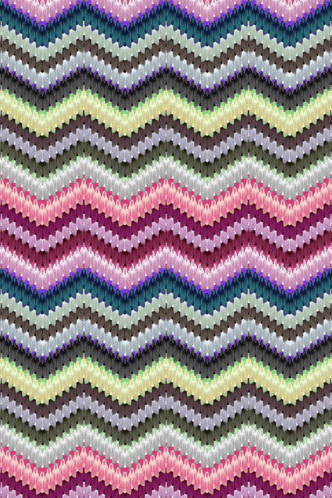 Zig Zag Moth Velvet Fabric - Original - Timorous Beasties - DIGI/ZZM/40008/01 - Premier Wallcovering