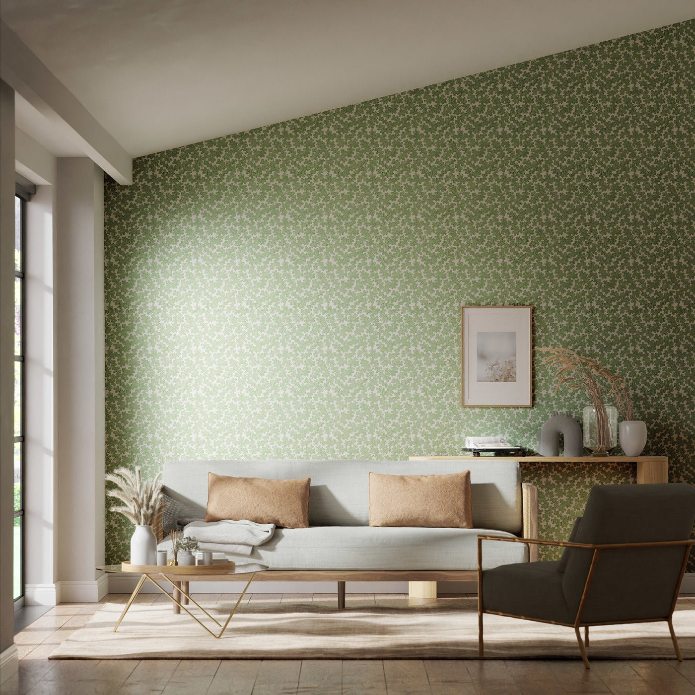Zori Wallpaper - Forest/First Light - HQN3112934 - Harlequin - Premier Wallcovering