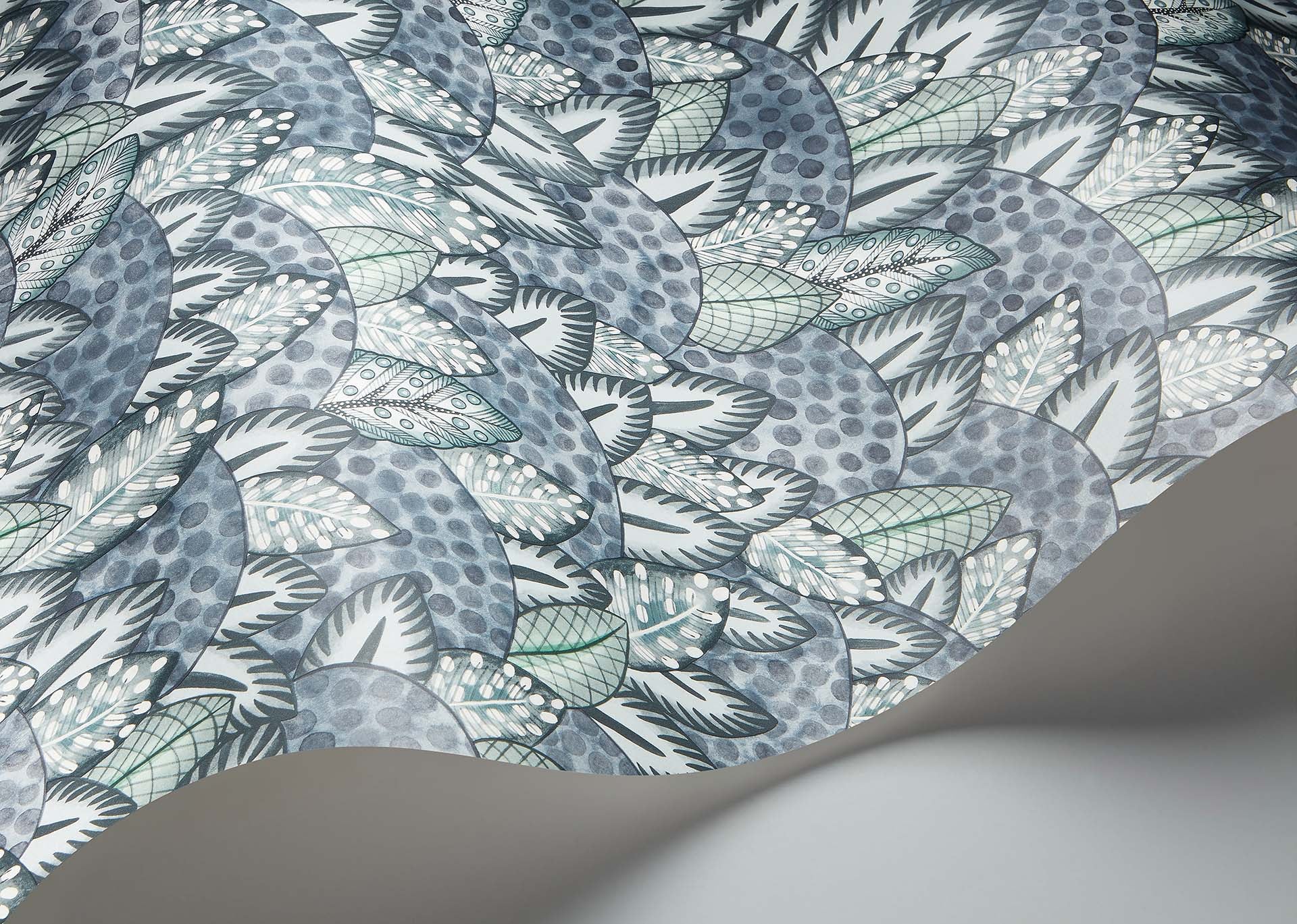 Zulu Terrain Wallpaper - Slate & Duck Egg - 119/9039 - Cole & Son - Premier Wallcovering