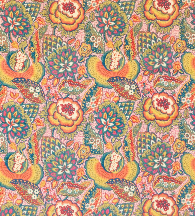 Patricia in Cotton Velvet Fabric - Orange 