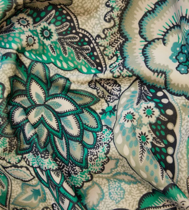 Patricia in Cotton Room Velvet Fabric - Green