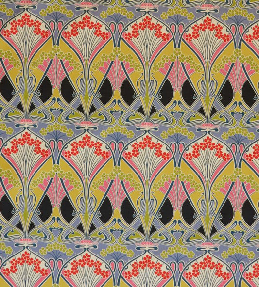 Ianthe Bloom Multi in Cotton Velvet Fabric - Multicolor