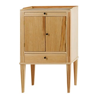 Gustavian painted furniture - bedside cabinet - in wood