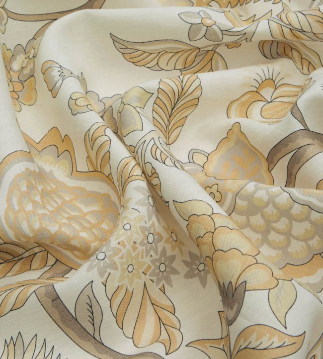 Palampore Trail in Landsdowne Linen Room Fabric - Yellow
