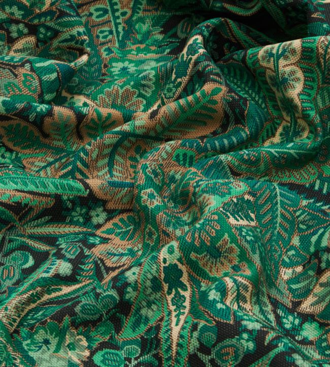 Persian Voyage in Amersham Linen Room Fabric - Green