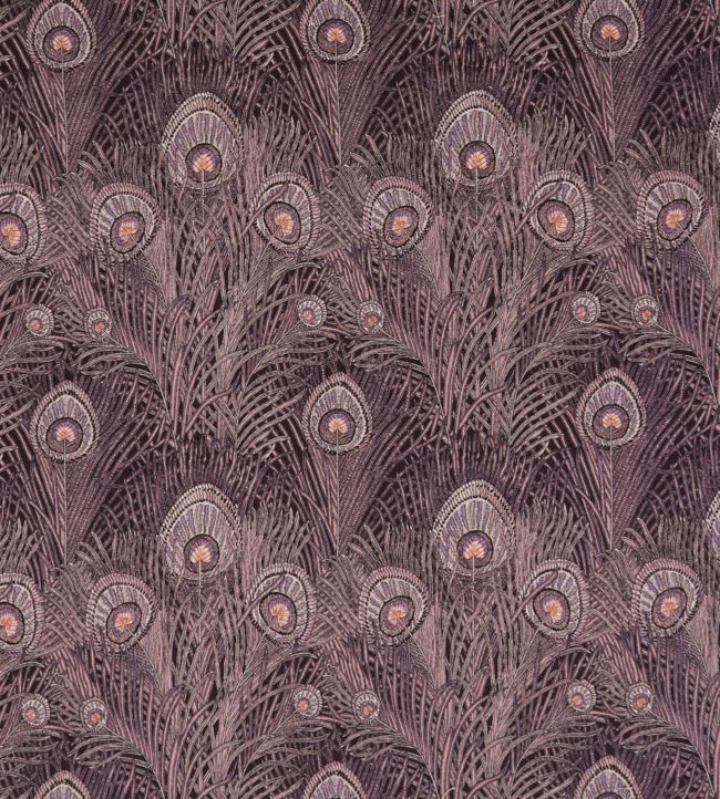 Hera Feather in Ladbroke Linen Fabric - Purple