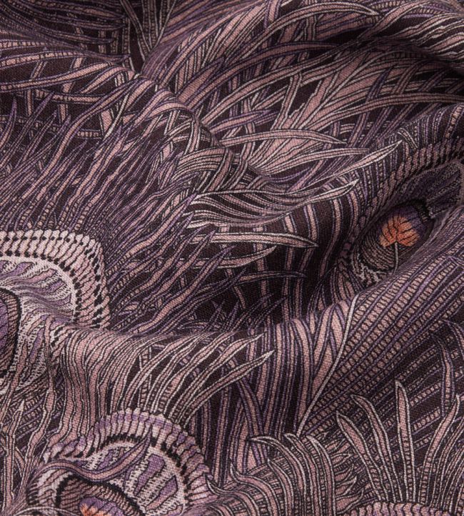 Hera Feather in Ladbroke Linen Room Fabric - Purple