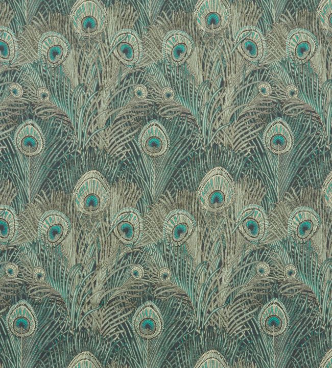 Hera Feather in Ladbroke Linen Fabric - Green