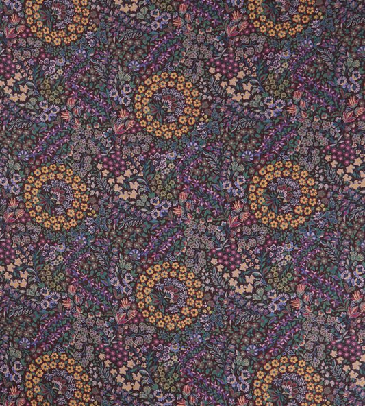 Marquess Garden in Ladbroke Linen Fabric - Purple 