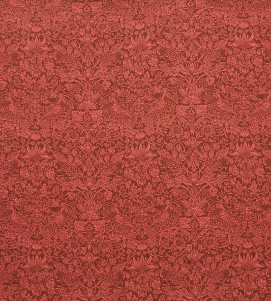 Strawberry Meadowfield in Ladbroke Linen Fabric - Red 