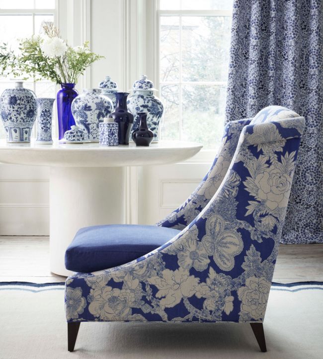 Zennor Arbour in Ladbroke Linen Room Fabric - Blue