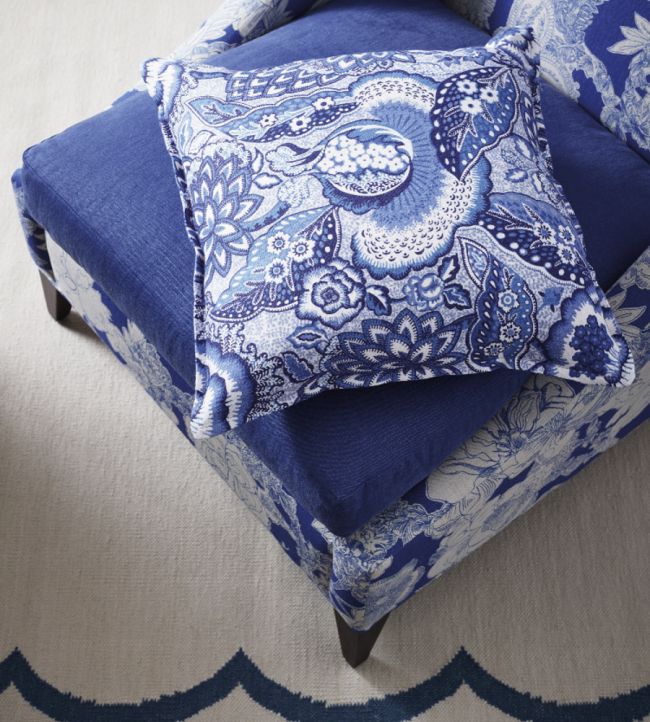 Patricia in Ladbroke Linen Room Fabric - Blue