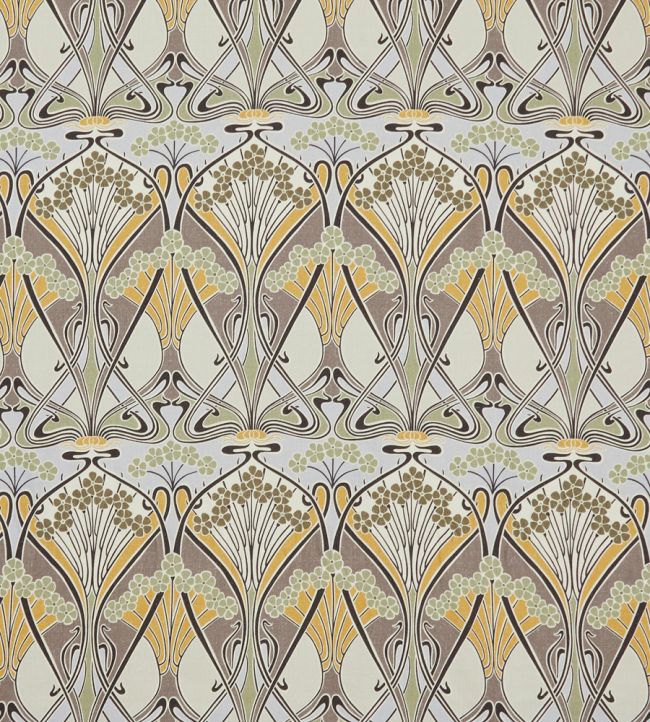 Ianthe Bloom Multi in Ladbroke Linen Fabric - Yellow