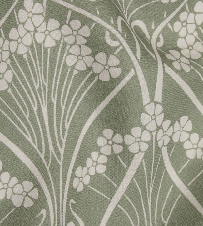 Ianthe Bloom Mono in Chiltern Linen Room Fabric - Green