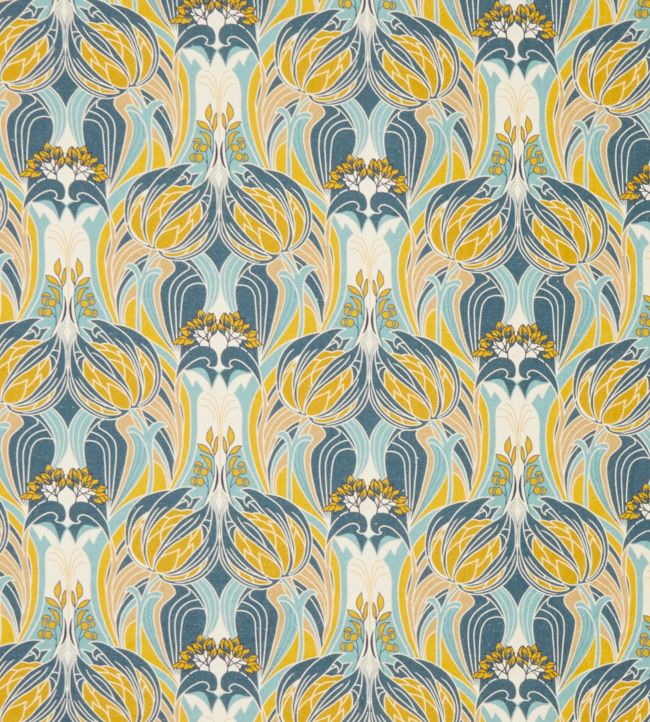 Katherine Nouveau in Emberton Linen Fabric - Yellow