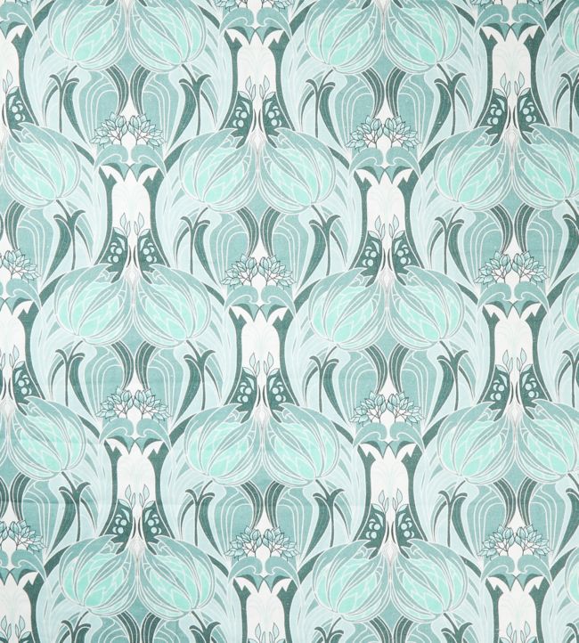 Katherine Nouveau in Emberton Linen Fabric - Teal