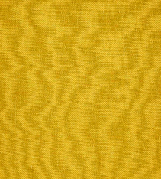Emberton Linen Plain Fabric - Yellow