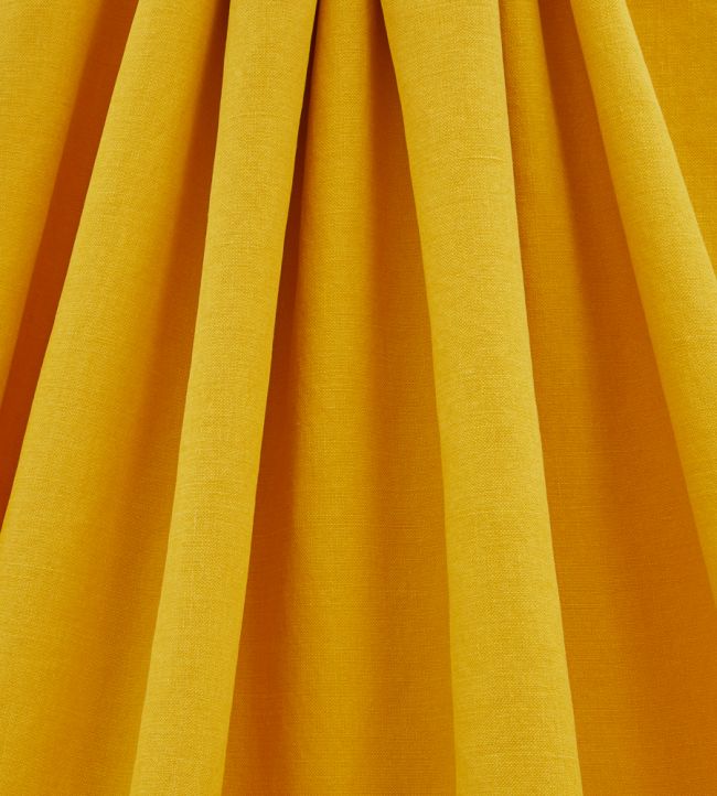 Emberton Linen Plain Room Fabric - Yellow