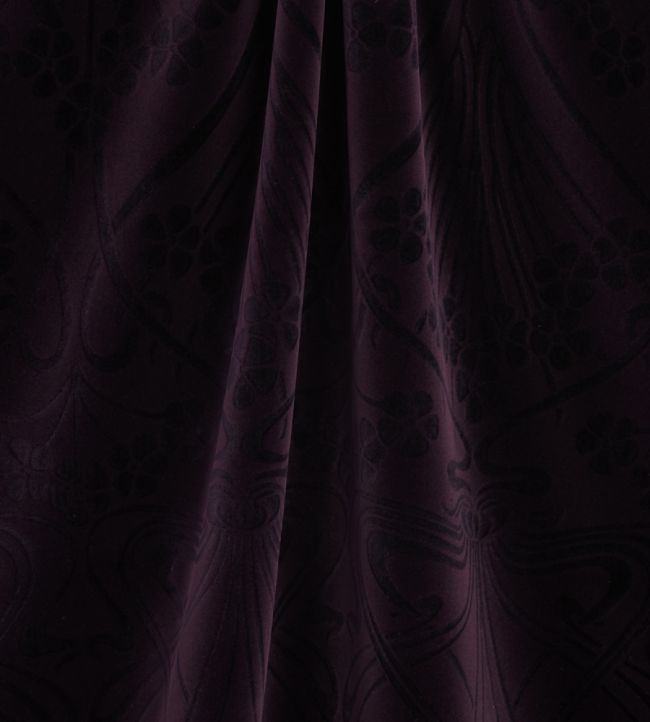 Ianthe Room Velvet Fabric - Purple