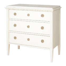 Louis Chest of Drawers - white painted finish