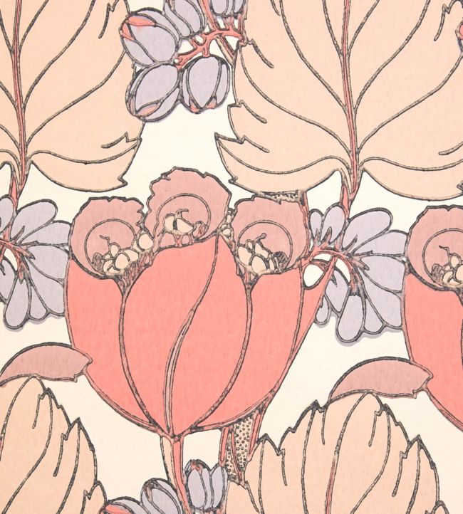 Regency Tulip Room Wallpaper - Pink