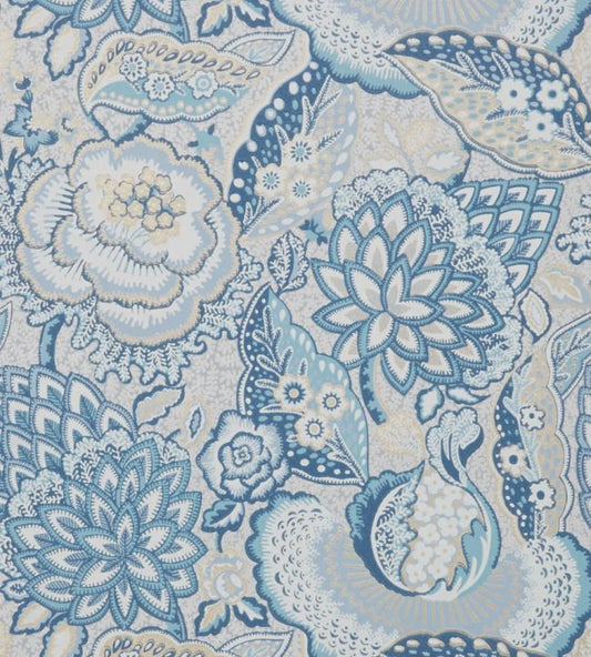 Patricia Wallpaper - Blue 