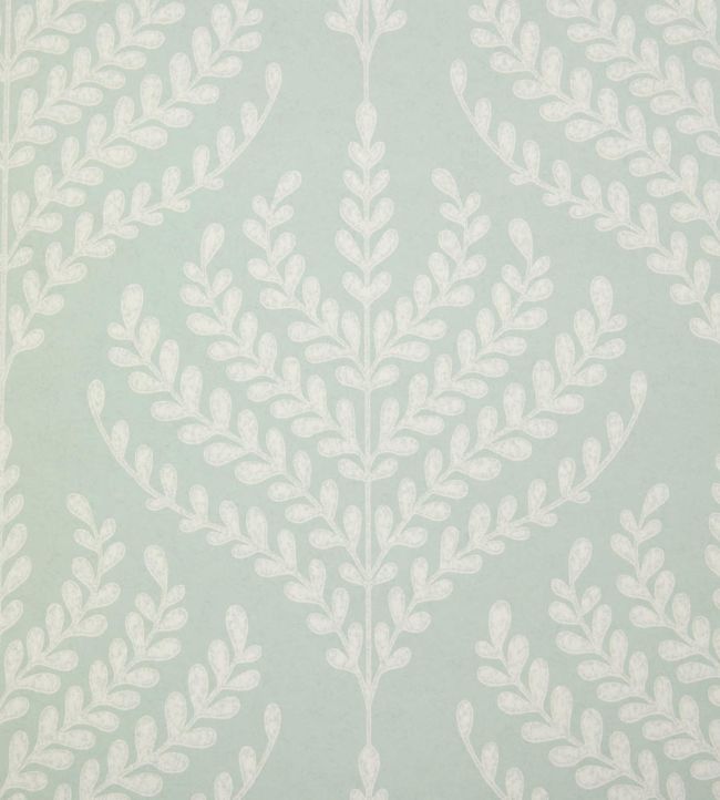 Paisley Fern Room Wallpaper - Teal