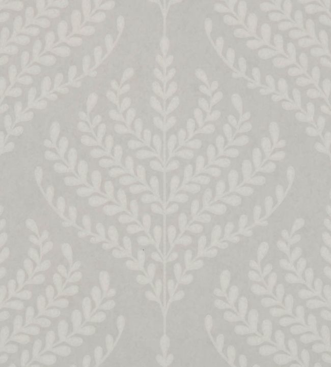 Paisley Fern Room Wallpaper - Gray