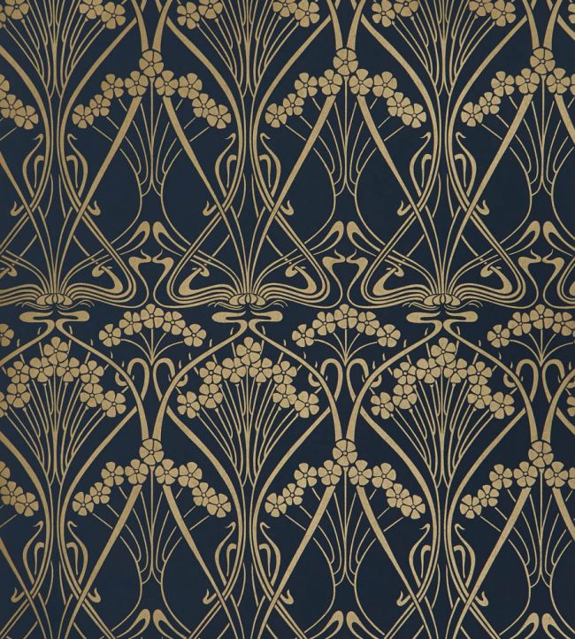 Ianthe Mono Wallpaper - Blue