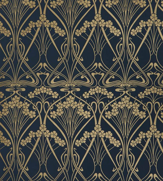 Ianthe Mono Wallpaper - Blue