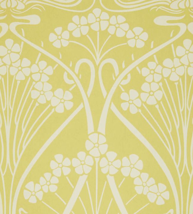 Ianthe Mono Room Wallpaper - Yellow