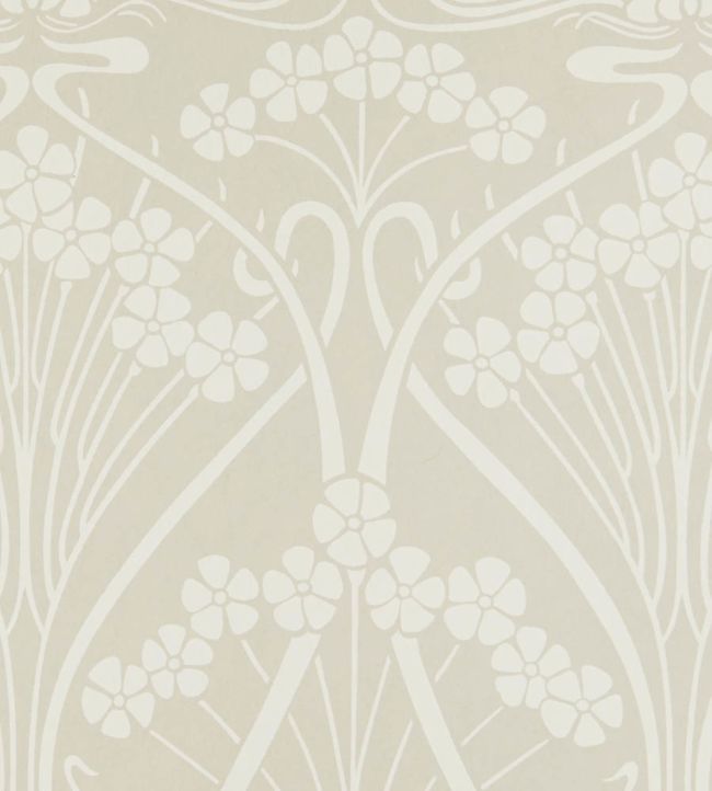 Ianthe Mono Room Wallpaper - Cream