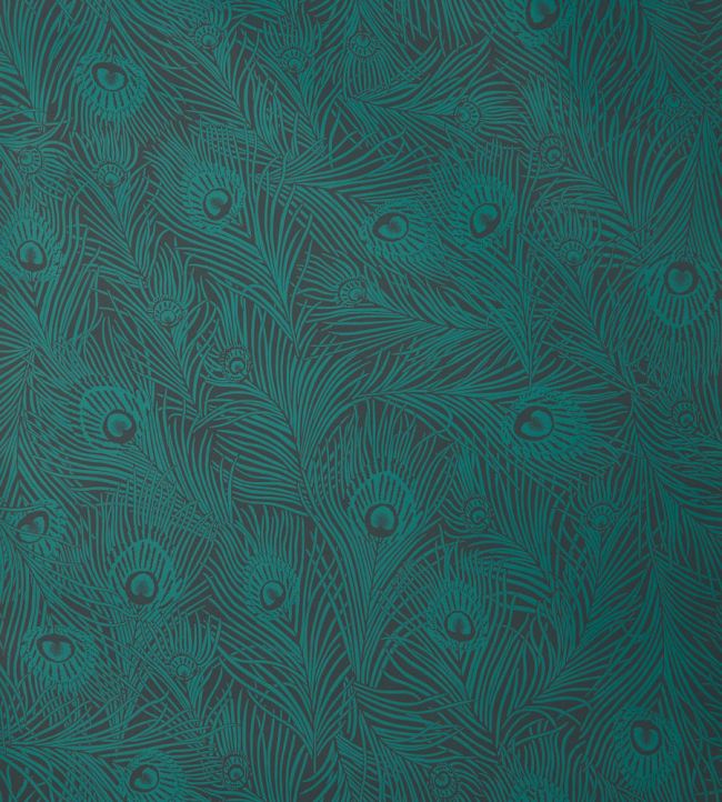 Hera Plume Wallpaper - Blue