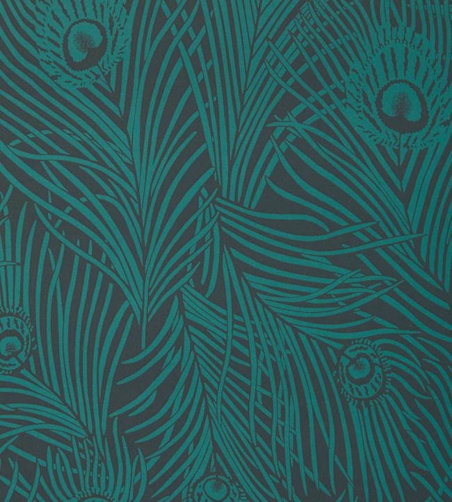 Hera Plume Room Wallpaper - Blue