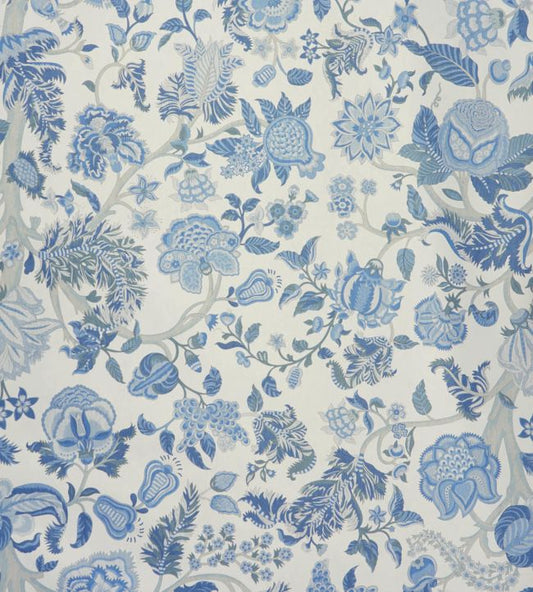 Palampore Trail Wallpaper - Blue 