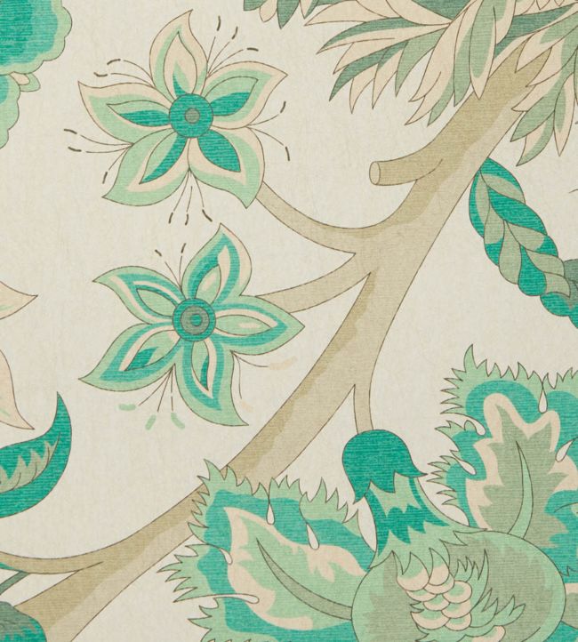 Palampore Trail Room Wallpaper - Green