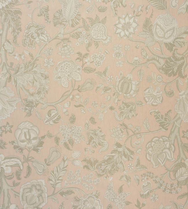 Palampore Trail Wallpaper - Pink 