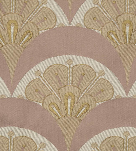 Deco Scallop in Multi Jacquard Fabric - Purple 