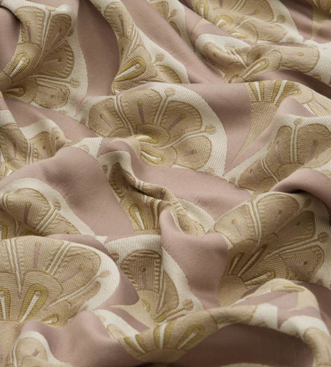 Deco Scallop in Multi Jacquard Room Fabric - Purple 