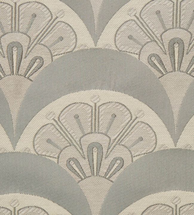 Deco Scallop in Multi Jacquard Fabric - Gray 