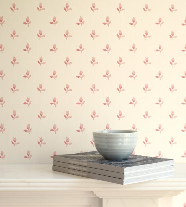 Sudbury Park Room Wallpaper - Pink