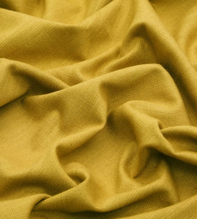 Lustre Linen Plain Room Fabric - Yellow