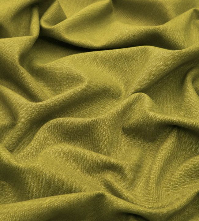 Lustre Linen Plain Room Fabric - Green