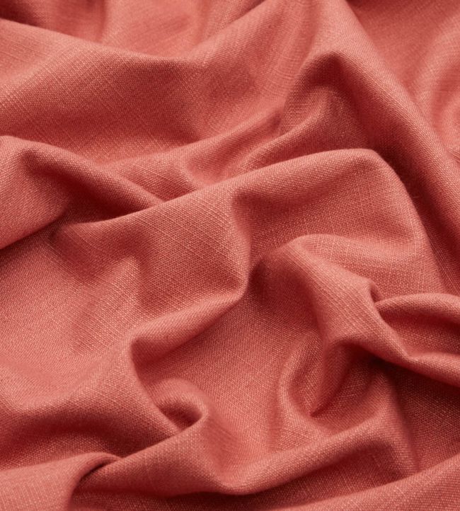 Lustre Linen Plain Room Fabric - Red