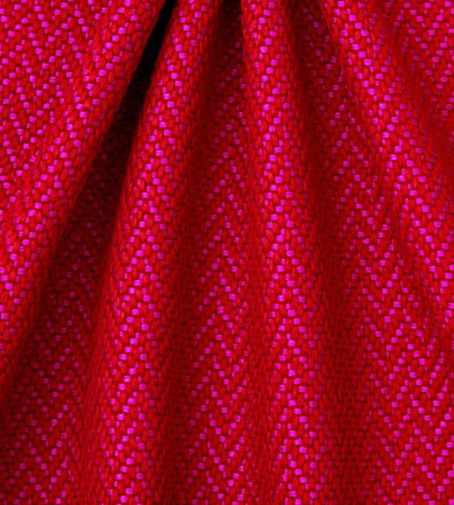 Marquee in Painswick Weave Room Fabric - Red